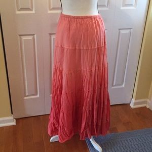 Elastic-Waist Boho Skirt